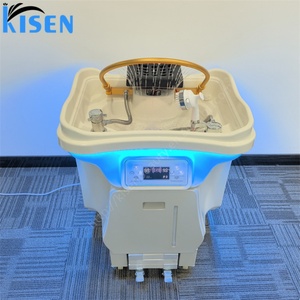 Kisen Nouveau Lavabo Portable pour Shampooing et Spa Capillaire, Sans Tuyauterie, avec Chauffe-Eau à 2 Réservoirs et Arche Dorée - Product Image 2