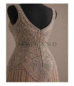 Elegante Vestido de Noche de Georgette para Mujer con Pedrería, Ideal para Recepciones Nupciales y Compromisos - Product Image 4