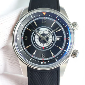 Ultra Luxury Prestige Internal Rotating Bezel Deep Blue Dial Black Rubber Strap Steel Case Date Automatic Mechanical Men Watch - Product Image 1