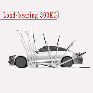 Abri de voiture semi-automatique pliable en acier inoxydable, imperméable, durable, avec revêtement en poudre, revêtement anti-UV, pour usage domestique et commercial - Product Image 2