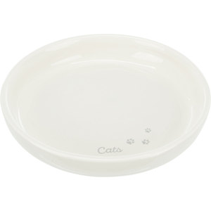 Ciotola in Ceramica per Gatti 0,35 L 18 Cm Viola con Impronte di Zampe - Product Image 3