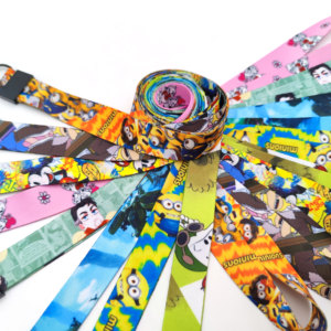 Promotional Sublimation Printed Id Woven Cute Neck <b>Polyester</b> <b>Lanyards</b> With Logo Custom - Product Image 4