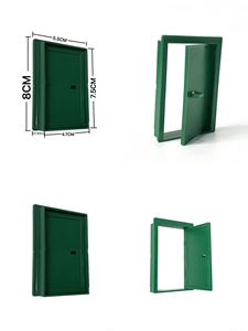 1/12 Scale Pottery Clay <b>Pvc</b> Cartoon Toy Building Mini Brick Architecture Components Doors Windows Set for Doll House - Product Image 4