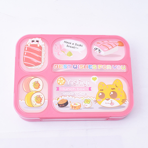 Bento Lunch Storage Boxes Leakproof Food Container Microwave Safe Bread Box Ideal Gift Plastic Children for Kids School Picnic