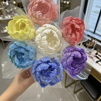 Bunga Peony Kertas Beras Awet Bunga Kering Abadi Buatan Tangan Dekorasi Pernikahan Hiasan Rumah Bunga Peony Sutra Buatan Pabrik Yunnan