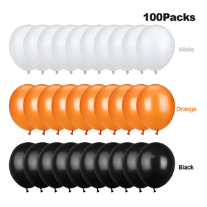 12 Inch Thick Round Latex <b>Balloons</b> 100 Halloween bar Dance Party <b>Decoration</b> and Arrangement Supplies - Product Image 4