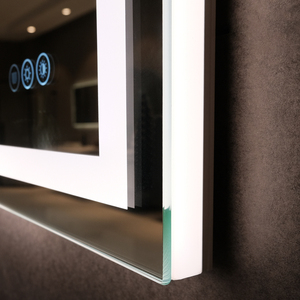 Espejo <span class=keywords><strong>de</strong></span> <span class=keywords><strong>Baño</strong></span> LED Personalizado con Pantalla Táctil Inteligente y Luces, Diseño Rectangular Moderno para Salón o Villa, Iluminado - Product Image 3