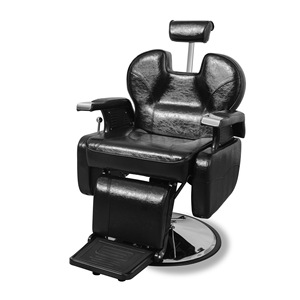 Sillón de Barbería Hidráulico Hongzi Negro Reclinable con Reposapiés Ajustable para Uso Comercial en Salón - Product Image 5