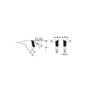 Klein HW ใบเลื่อยวงกลมงานหนัก D = 200 D = 30 B/C = 4.0/2.8 Z = 36ฟันทรานส์หลุม = CP200.03630 PH02สำหรับรถเข็นมือรถเข็น - Product Image 3