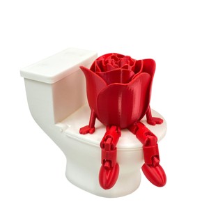 Nuevo diseño de plátano lindo con juguetes de prototipo de inodoro, servicio de impresión 3D creativo, juguete de rompecabezas, juguetes impresos en 3D de escritorio personalizados - Product Image 2