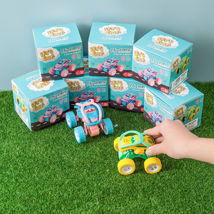 Allons-y! Voiture tout-terrain à inertie pour enfants de 2 à 4 ans, modèle de voiture jouet en plastique à friction, voiture de cascades - Product Image 1
