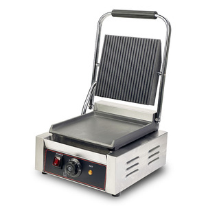 Dual Purpose Sandwich Maker Electric Single Double Head Panini Grill Stainless Steel Commercial Cooking Equipment - Product Image 3
