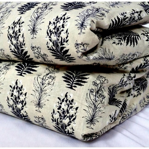 Beautiful Organic Indian <b>Wooden</b> <b>Block</b> Art Hand <b>Block</b> Print 100% Cotton Fabric High Quality Four Seasons for Clothing - Product Image 1