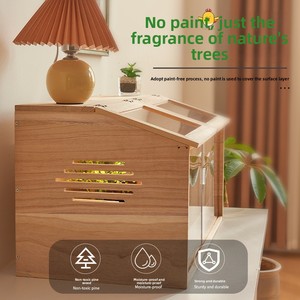Jaula de Cría Rectangular Moderna de Madera con Control de Temperatura, Estilo Villa, Kit Completo <span class=keywords><strong>para</strong></span> Animales Pequeños, Hámsters y Codornices - Product Image 3