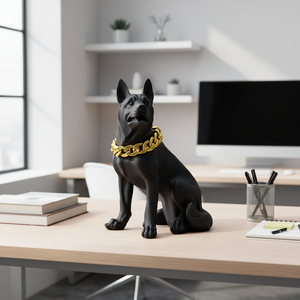 Mannequin de Vitrine en Fibre de Verre Blanc, Modèle de <span class=keywords><strong>Chien</strong></span> Teckel en Résine Taille Réelle, <span class=keywords><strong>Chien</strong></span> Noir <span class=keywords><strong>pour</strong></span> Spectacle de Noël - Product Image 3