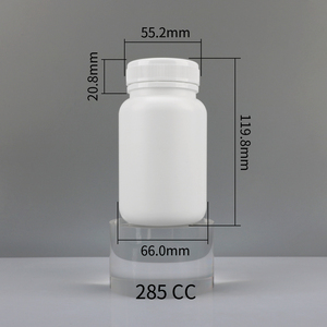 ขวดพลาสติกสีขาวสำหรับบรรจุยาเม็ดแคปซูล HDPE สำหรับการดูแลสุขภาพ พร้อมฝาเกลียว - Product Image 4