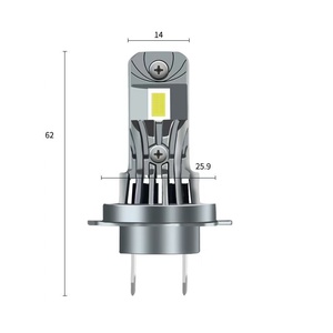 Lampadina LED <span class=keywords><strong>A51</strong></span> per Fari Auto H7 H4 H11 12V 40W, Dimensione 1:1, Chip COB Ultra-luminoso, Ricambio per Fari Auto, Vendita Diretta dalla Fabbrica - Product Image 4