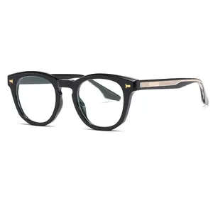 2024高品質ヴィンテージアセテート女性眼鏡フレーム0視度近視処方メガネアンチブルーライトコンピューターアイウェア