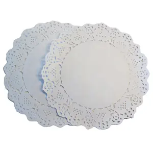 Guaranteed Quality Round Custom Paper Doilies Disposable Placemat For Food & Bead