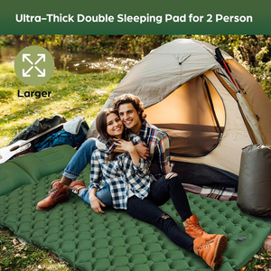 Matelas <span class=keywords><strong>de</strong></span> <span class=keywords><strong>couchage</strong></span> double ultraléger, imperméable, gonflable, avec pompe à pied intégrée, portable, pour le camping, la randonnée, les voyages - Product Image 5