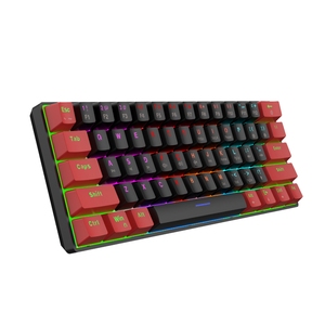 61-keys có dây USB <span class=keywords><strong>RGB</strong></span> LED Backlit mini nhỏ gọn chơi game Bàn Phím Cơ khí cho gamer trong kho - Product Image 4