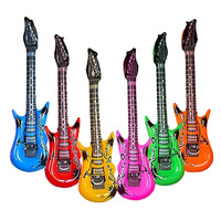 Guitare Gonflable en PVC Personnalisée pour Enfants, Instrument de Musique Gonflable pour Fêtes, Vente en Gros de Jouets pour Enfants