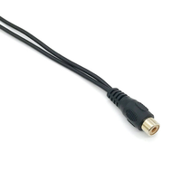 Pasokan langsung pabrik 4 Pin Din kabel Rca perakitan Video dan kawat Audio Harness 5.5*2.5mm 5.5*2.1mm