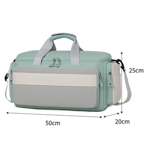 <span class=keywords><strong>Sac</strong></span> de <span class=keywords><strong>voyage</strong></span> unisexe léger et de grande capacité avec fermeture éclair et sangle réglable pour le sport, la salle de sport, les loisirs, les voyages d'affaires, les bagages - Product Image 2