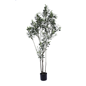 Vente en gros de plantes artificielles au look réel de <span class=keywords><strong>2</strong></span>.6 mètres, <span class=keywords><strong>olivier</strong></span> en pot dans un pot en plastique pour intérieur et extérieur - Product Image 6