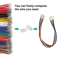 Kit Konektor JST GH1.25 GH 1.25mm 2/3/4/5/6/7/8/9/10Pin dengan Kabel Pre-Crimped 28AWG untuk Pengontrol Penerbangan Printer 3D