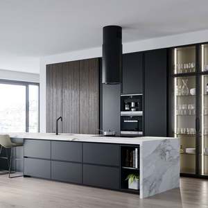 Santopova Modern Designs Luxury Island Solid Surface Plywood Storage Kitchen Units Set Modern <b>Cabinets</b> Corner Wall <b>Cabinets</b> - Product Image 1