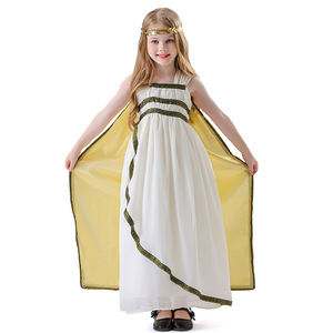 Disfraz de diosa griega antigua con diseño de flores que caen en las nubes para mujeres y niñas, con vestido, tocado y capa, para fiesta de Halloween - Product Image 5