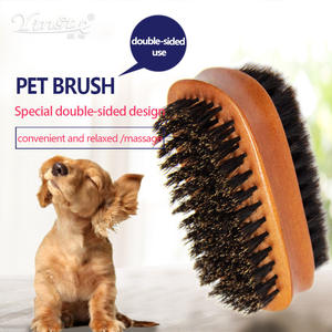 Double-<b>Sided</b> Pig Dog Hair Cleaning Brush Pet Supplies Beauty Tool for Dog Bathing & Cleaning - Product Image 1