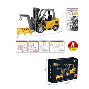 1:64 Mini chariot élévateur en alliage d'ingénierie télécommandé à 8 canaux Chariot élévateur à fourche <span class=keywords><strong>transformable</strong></span> pour enfants - Product Image 3