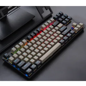 OEM оптовая продажа клавиатуры PBT Keycaps TKL Проводная Беспроводная механическая клавиатура BT