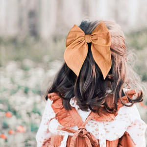 Lazos para el Cabello Niceye Fable para Niñas, de Algodón y Lino, con Pinzas de Cocodrilo, para Niñas Pequeñas, Bebés y Niños, Accesorios para el Cabello Hechos a Mano en Color Neutro - Product Image 2