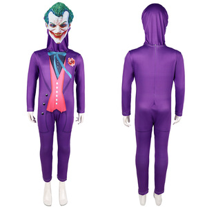 Disfraz de Dc Joker, traje morado con chaleco y pajarita para hombres y mujeres, juego de rol de Anime, primavera 2024 - Product Image 5