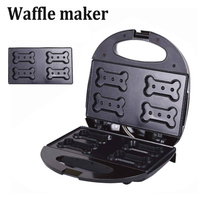 Machine à Sandwich Automatique Détachable 4 Tranches Double Toast Grill Antiadhésif Presse Gaufrier Gâteau Four Petit Déjeuner Grille-pain