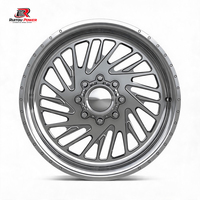 Jantes en alliage de luxe à déport profond pour tout-terrain 20x10 20x12 20x14 22 24 26 pouces finition chromée logo personnalisé Ruitou Power Services OEM/ODM