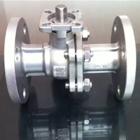 Válvula industrial Acero inoxidable 304 CF8 suministro OEM Válvula de servicio brida de plataforma alta DN 80 PN 16 válvula de bola