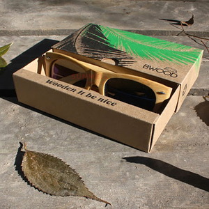 Kính mát trường hợp gói biểu tượng tùy chỉnh sinh thái thân thiện Kraft sóng Giao thông vận tải Hộp ngăn kéo cho kính mát - Product Image 4