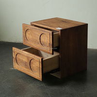 Table de chevet haut de gamme en bois massif, design chinois, gain de place, pour appartement familial, table de chevet pour salle à manger et salle de bain