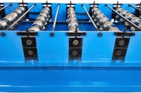Machine de formage de rouleaux de tuiles en tôle colorée facile à utiliser pour le Chili, le Pérou et l'Argentine