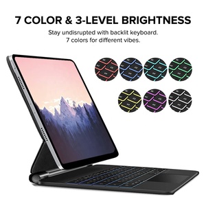 Custodia con Tastiera Magnetica Retroilluminata e Touchpad <span class=keywords><strong>per</strong></span> <span class=keywords><strong>iPad</strong></span> Air 4 4a <span class=keywords><strong>5</strong></span> 5a 10.9 Pro 11 2018-2022, <span class=keywords><strong>Cover</strong></span> Magic Keyboard - Product Image 3