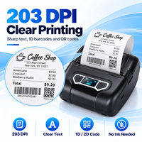XP-P301A Printer Thermal Portabel 80mm Bluetooth 203DPI 2550mAh Printer POS Mobile untuk Restoran dan Ritel