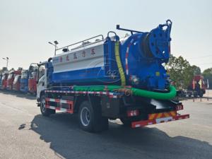Camion de vidange des eaux usées Shacman G1 de 11 m³, aspiration puissante des boues, nettoyage de canalisations haute pression 22 MPa, exportation - Product Image 5