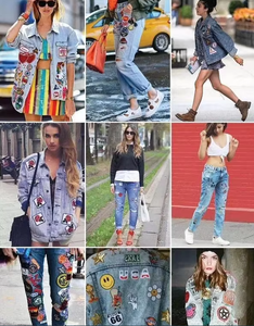 Bán hàng nóng thêu sắt trên các bản vá lỗi nóng chảy dính thêu vá Bảng chữ cái vá - Product Image 5