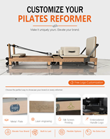 Appareil de Pilates Reformer en Bois de Chêne Pliable, Portable, Durable et Réglable de Qualité Supérieure pour la Maison (Vente en Gros)