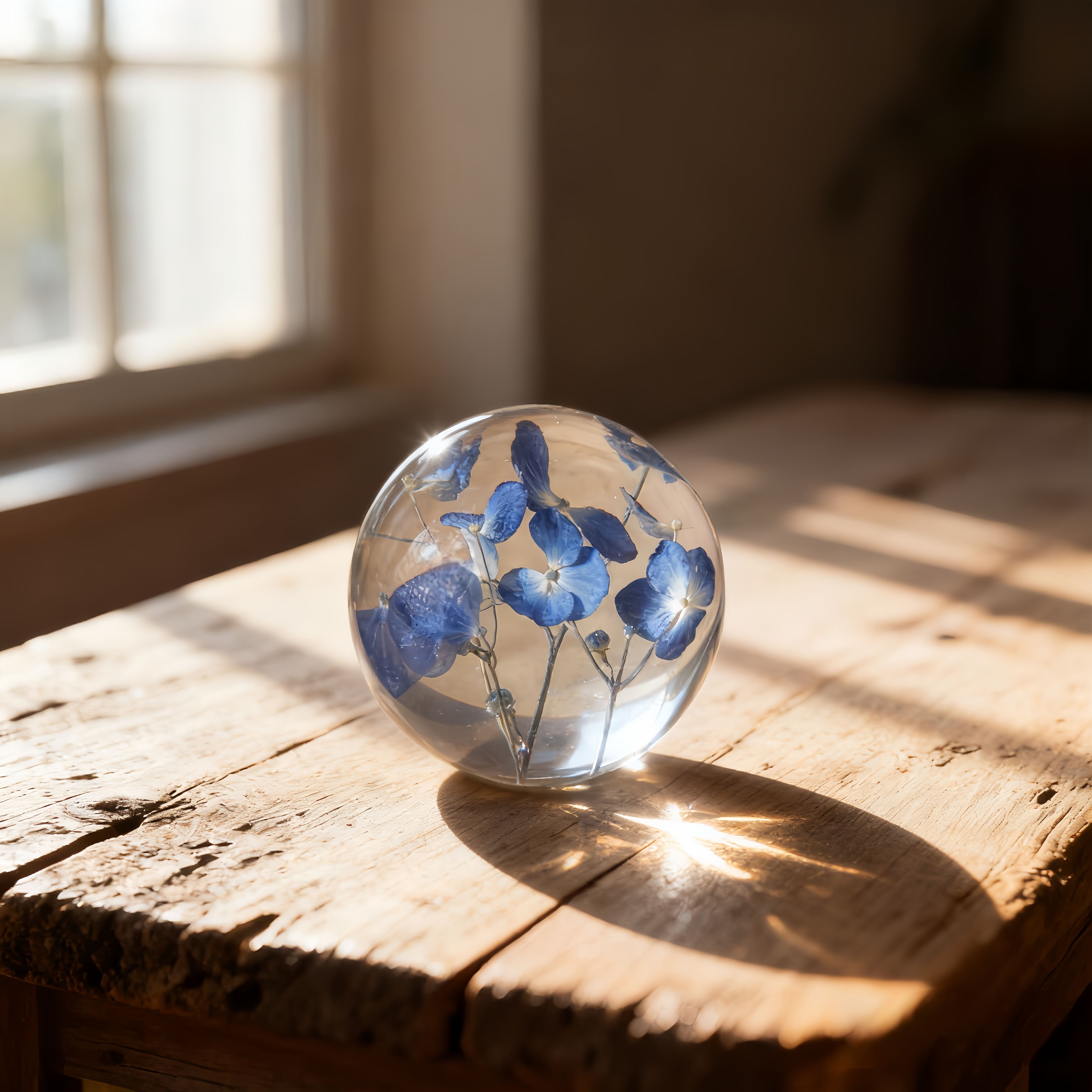 ไฮเดรนเยียสีฟ้า