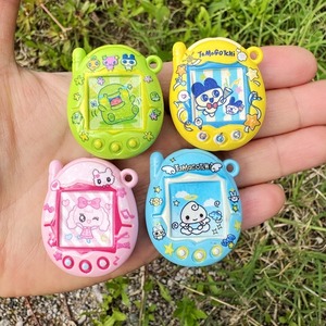Cuentas de acrílico con forma de <span class=keywords><strong>Tamagotchi</strong></span> de dibujos animados japoneses de 36 mm x 30 mm - Product Image 1